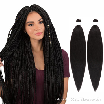 Wholesale private label 1b easy ombre prestreched 613 pre-stretched bulk pre stretched braiding hair